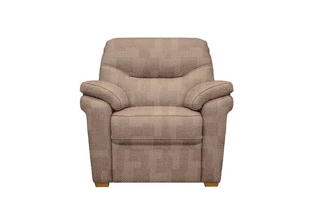 G Plan - Seattle Fabric Armchair with Wooden Feet - Faro Sand