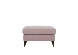 The Lounge Co. - Romilly Fabric Footstool - Cotton Candy