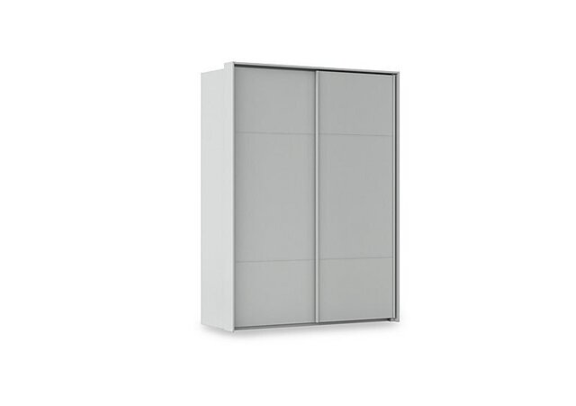 Rauch - Haven 170cm 2 Door Slider Wardrobe with Décor Doors - Silk Grey/Silk Grey Front