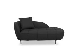 World of Leather - Bridgerton NC Leather Chaise - Black - Sofas and Armchairs - In Time for Christmas
