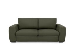 Dinky Leather 3 Seater Sofa with Power Recliner - Oslo Pine