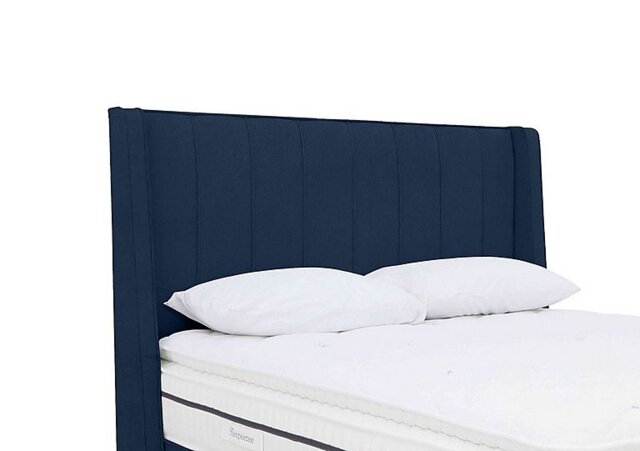 Sleepeezee - Davos Floor Standing Headboard - Small Double - Plush Navy
