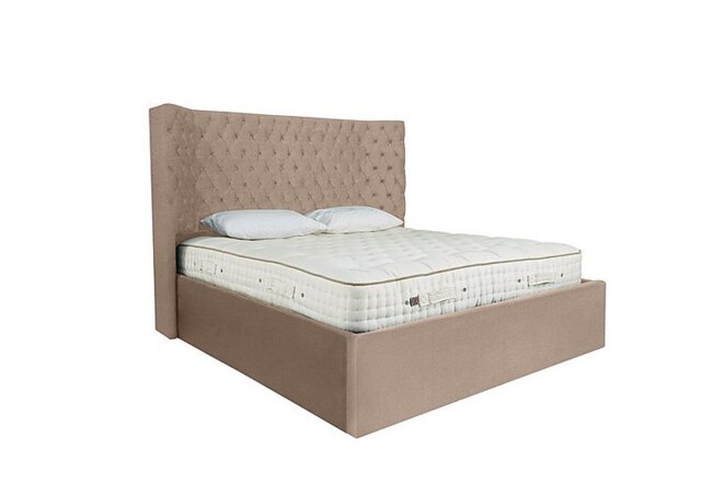 Maximus Ottoman Bed Frame - Double - Savannah Mocha