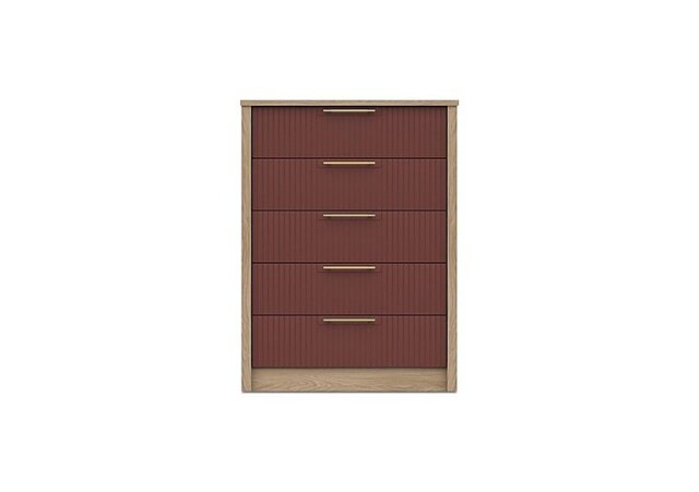 London Bedrooms - Chelsea 5 Drawer Chest with Gold Handles