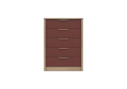 London Bedrooms - Chelsea 5 Drawer Chest with Gold Handles
