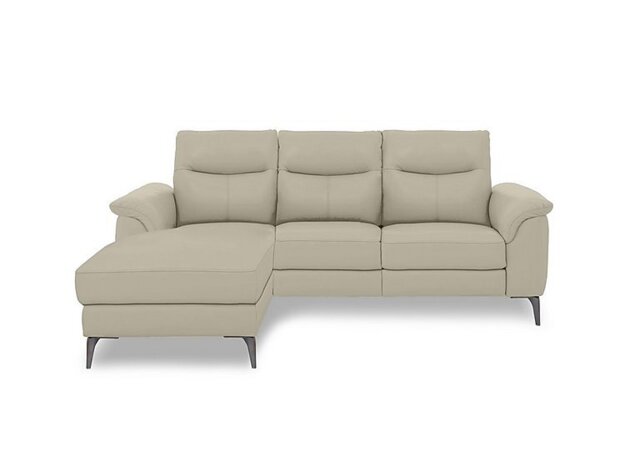 Morgan Leather 3 Seater Power Recliner Sofa with Left Hand Facing Chaise End