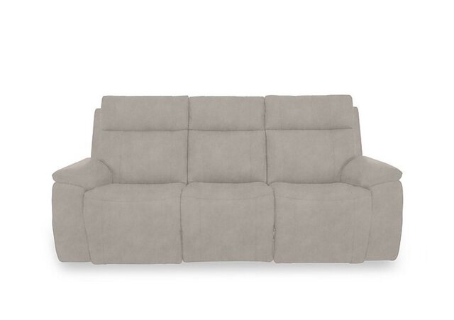 Aero Fabric 3 Seater Power Recliner Sofa with Power Headrests and Heated Seats - Dexter Ivory
