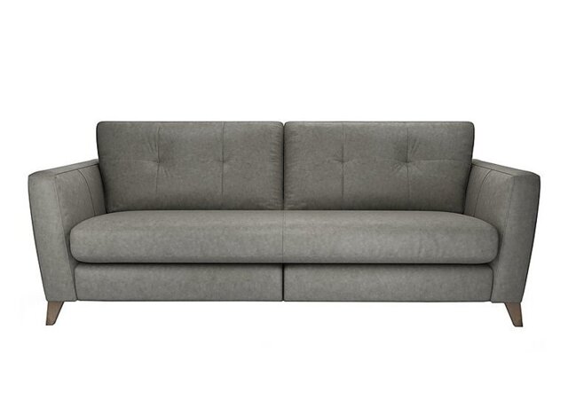 The Lounge Co. - Hermione 4 Seater Leather Sofa - Amonite