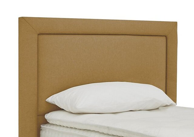 Sleepeezee - Highgrove Floor Standing Headboard - Single - Tweed Mustard