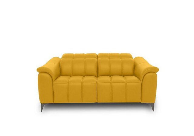 Angelo Leather 2 Seater Sofa - Giallo