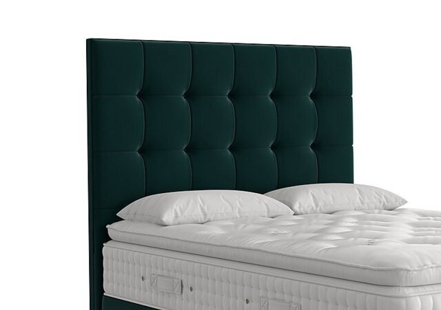 Vispring - Langdon Floor Standing Headboard - Super King - Bottle Green