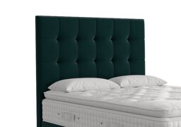 Vispring - Langdon Floor Standing Headboard - Super King - Bottle Green