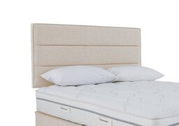 Sleepeezee - Jack Strutted Headboard - Double - Tweed Cream