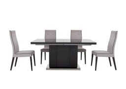 ALF - St Moritz Extending Table and 4 Fabric Upholstered Chairs