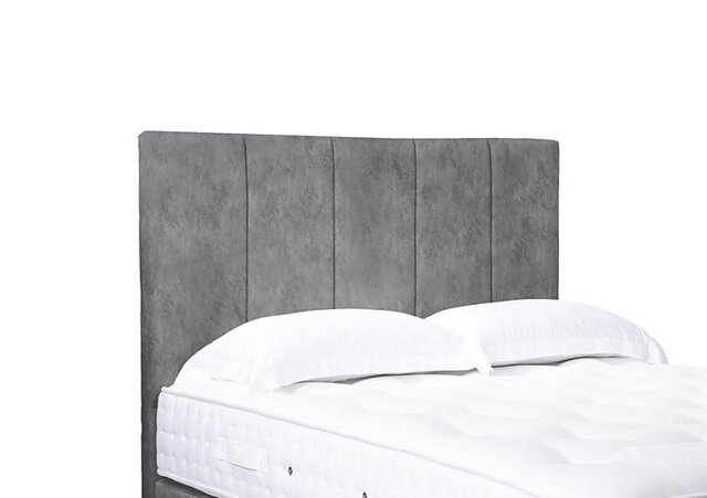 Artisan Collection Strata High Floor Standing Headboard - Double - Daytona Silver