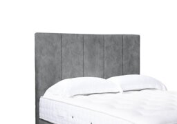 Artisan Collection Strata High Floor Standing Headboard - Double - Daytona Silver
