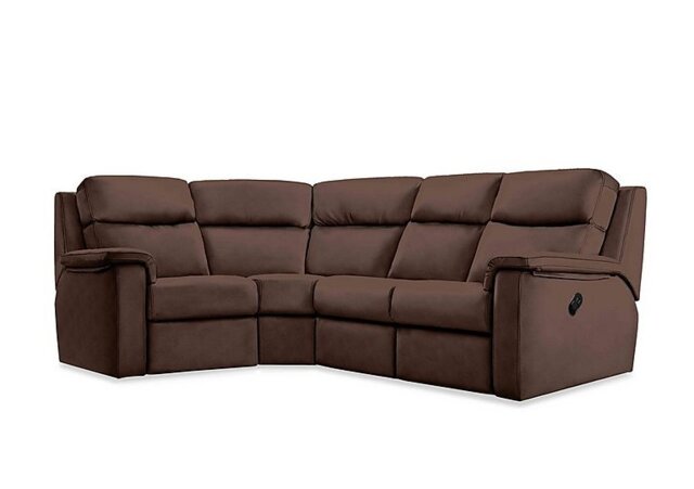 G Plan - Thornbury Leather Manual Recliner Right Hand Facing Corner Sofa - Capri Oak