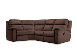 G Plan - Thornbury Leather Manual Recliner Right Hand Facing Corner Sofa - Capri Oak