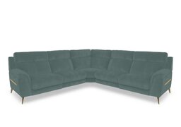 Eclipse Large Fabric Power Recliner Corner Sofa with Power Headrests