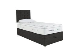 Sleepeezee - Natural Touch 2000 Pillowtop End Ottoman Divan Set - Single - Tweed Charcoal