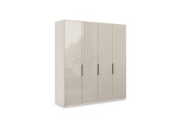 Wiemann - Amara 200cm 4 Door Bifold Wardrobe with Glass Doors