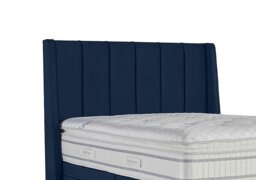 Sleepeezee - Vail Floor Standing Headboard - Small Double - Plush Navy