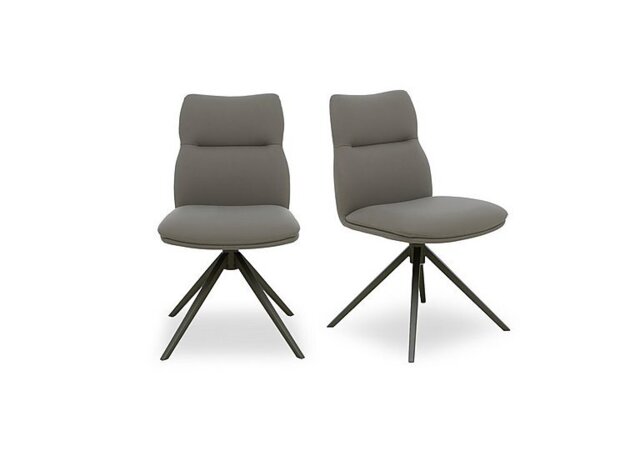 Diva Pair of Swivel Dining Chairs