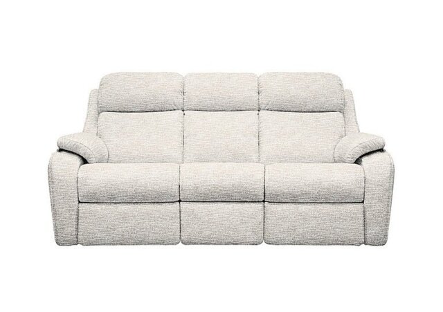 G Plan - Kingsbury 3 Seater Fabric Power Recliner Sofa - Rush Cream