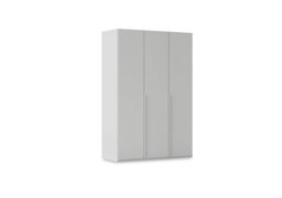 Rauch - Haven 151cm 3 Door Hinged Wardrobe with Décor Doors - Silk Grey/Silk Grey Front