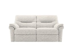 G Plan - Seattle 2.5 Seater Fabric Power Recliner Sofa with Heated Seats - Rush Cream