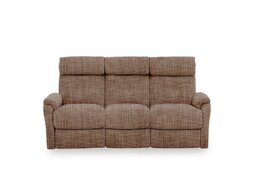 Compact Collection Titch Fabric 3 Seater Power Recliner Sofa - Light Brown
