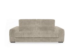 Flex Fabric 3 Seater Sofa Bed with Storage Arms - Cream