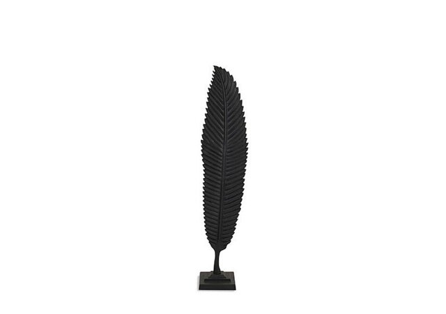 Black Cast Leaf Ornament