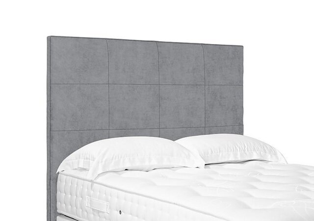 Artisan Collection Elwood High Floor Standing Headboard - Double - Aston Silver