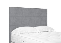 Artisan Collection Elwood High Floor Standing Headboard - Double - Aston Silver