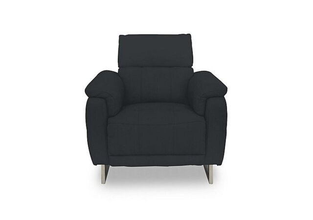 Moet Fabric Power Recliner Chair with Telescopic Headrest - Opulence Charcoal