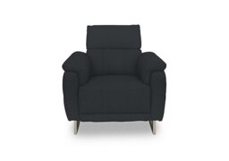 Moet Fabric Power Recliner Chair with Telescopic Headrest - Opulence Charcoal