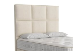 Vispring - Atlas Floor Standing Headboard - Small Double - Chain Weave Fawn