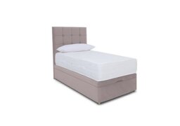 Sleep Story - Ortho 2000 Manual End Ottoman Divan Set - Small Single - Plush Lilac