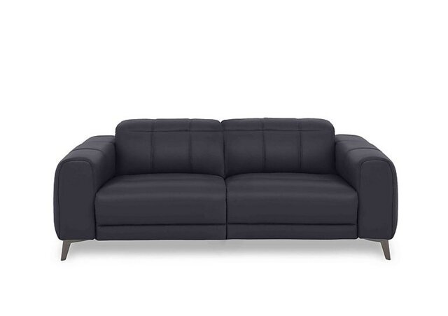 Ezra 3 Seater Leather Sofa - Navy - Sofas and Armchairs