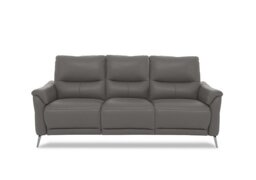 Daytona 3 Seater Leather Sofa - Elephant - Sofas and Armchairs - In Time for Christmas