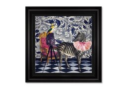 Zebra Picture Time Framed Art