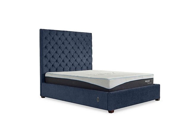 Charlotte 160cm Headboard Electric Ottoman Bed Frame - Super King - Raffles Sonic