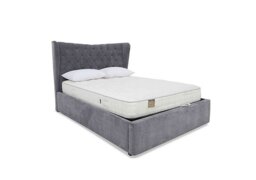Highgrove - Bauer Ottoman Bed Frame - Small Double - Aston Steel