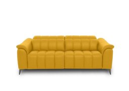 Angelo Leather 3 Seater Sofa - Giallo