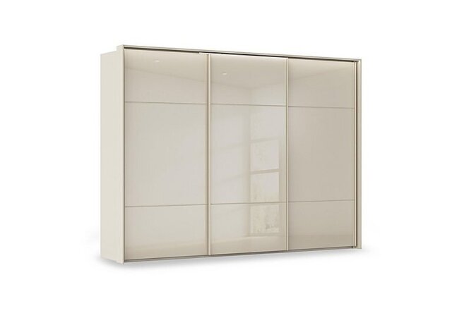 Rauch - Haven 310cm 3 Door Slider Wardrobe with Glass Doors and Lights