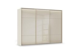 Rauch - Haven 310cm 3 Door Slider Wardrobe with Glass Doors and Lights