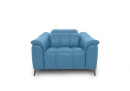 Angelo Leather Chair - Blu