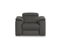 Nicoletti - Canto Leather Power Recliner Armchair with Power Headrest and Power Lumbar - Botero Grigio