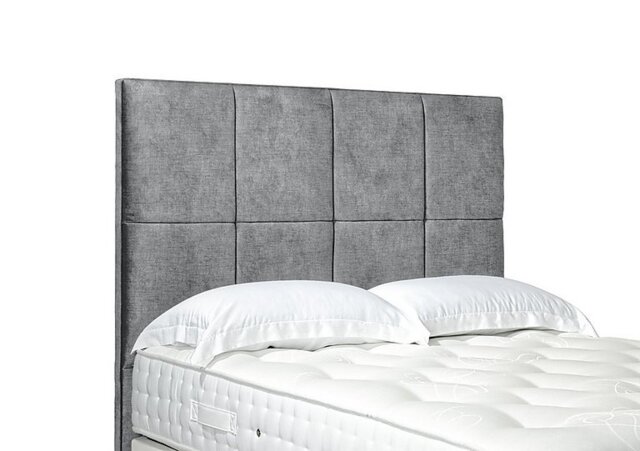 Artisan Collection Titan High Floor Standing Headboard - King Size - Daytona Silver